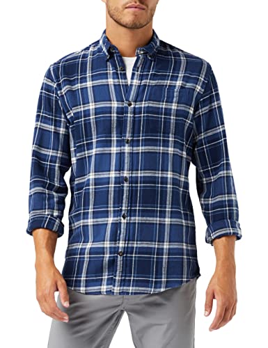 Jack & Jones Herren Jjeclassic Check Shirt L/S Au22 Sn Hemd, Navy Blazer, M...