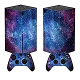 PlayVital Skin für Xbox Series X, Aufkleber Vinyl-Skins Schutzfolie Wrap Abziehbild Abdeckung Stickers für Xbox Series X Konsole Controller-Magischer Himmel