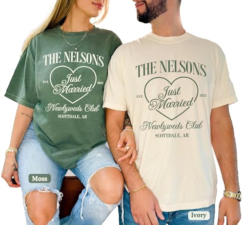 Personalized Just Married Shirts - Custom...