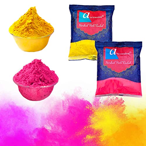 Image of Ascension High Pressure Water Toy Gun | Water Gun Pichkari for Kids| Water Pistol | Pressure Water Gun | Holi Pichkari for Boys Girls Children Pichkari with Yellow & Pink Holi Color and Bunch Balloon