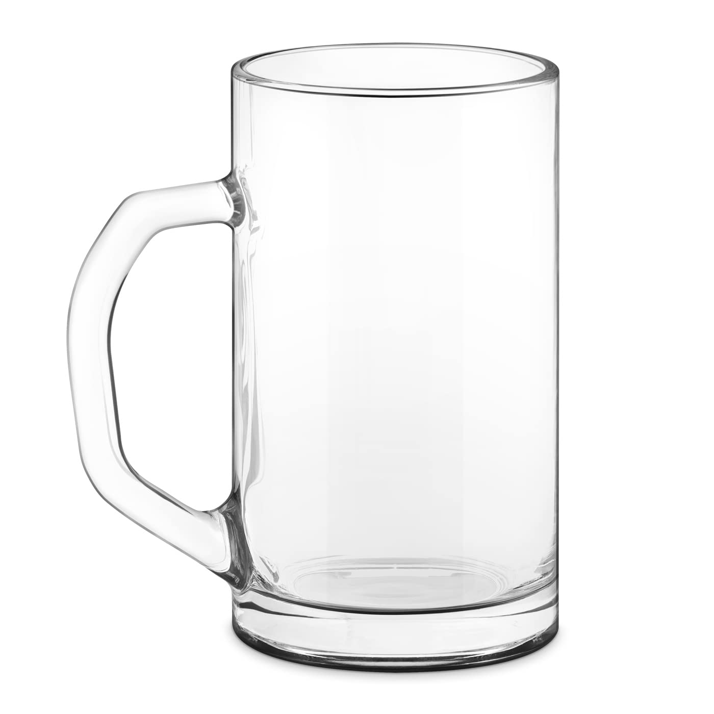 Maverton Duży Kufel do Piwa 640 ml – Szklany, Klasyczny, Grube Szkło – Idealny Prezent dla Mężczyzny, na Urodziny, Dzień Ojca, Wieczór Kawalerski