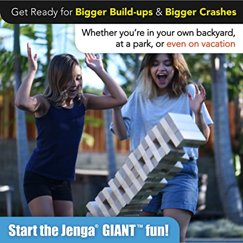 Jenga Giant - Hardwood Blocks - Stacks to Over 4 Feet - Officially Licensed - JS6 by Jenga - Image 5