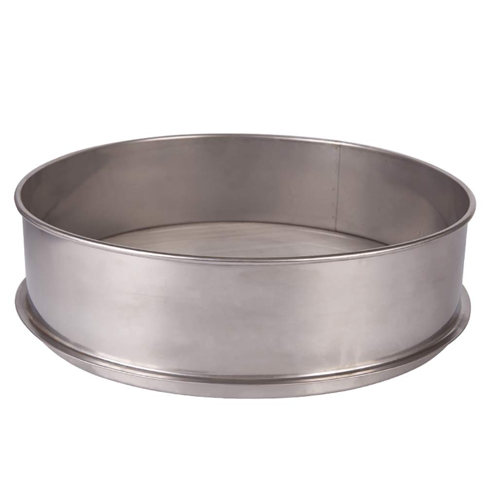 Diameter 25CM Height 6CM SUS All Stainless Steel Sieve, for Electric Vibrating Machine Optional Mesh(14 MESH)