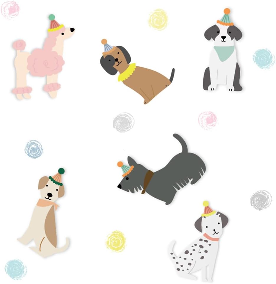 24PCS Pet Dog Cupcake Toppers, Pet Dog Themed Birthday Party Supplies,Baby Shower Party Decorations, Dogs Face Cake Toppers, Puppy Theme Birthday Party Decorations Supplies for Kids