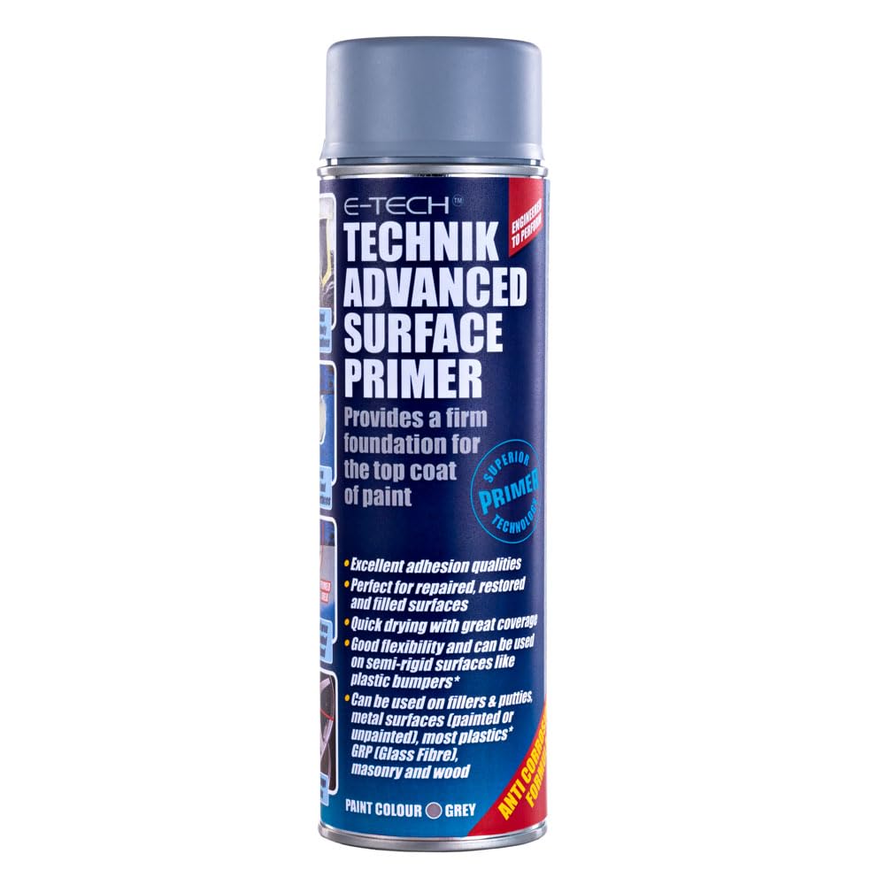 E-TECH Technik Advanced Surface Primer - 500ml - ideal for repaired, restored and filled surfaces