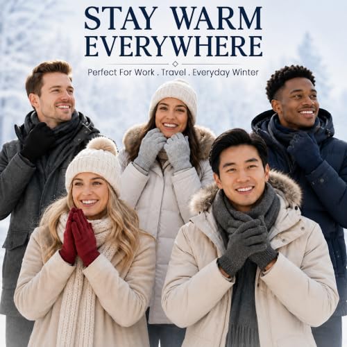 Image of Wholesale Bulk Winter Magic Gloves Warm Brushed Interior, Stretchy Assorted Mens Womens