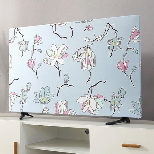 Cooalinar Cubierta Antipolvo para TV,Elástico Pantalla de Funda,Cubierta TV Cubierta Protectora Universal para TV,Patrones 3D,a Prueba Rasguños,Protector Pantalla de Funda para 19 a 70 Pulgadas