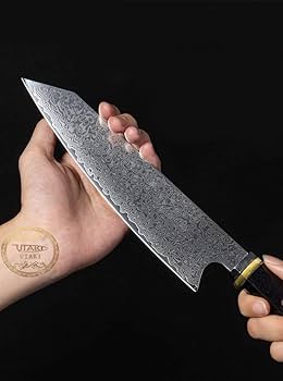 Amazon | Utaki 剣型（切付型）牛刀 包丁 ダマスカス 67層 V金10