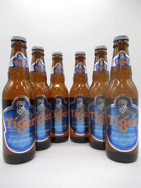 Amazon.co.jp: タイガー ラガービール (シンガポール) 瓶ビール