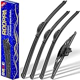 4 wipers Replacement for 2007-2014 Toyota FJ Cruiser, Windshield Wiper Blades Original Equipment Replacement - 16'/14'/14'/10' (Set of 4) U/J HOOK