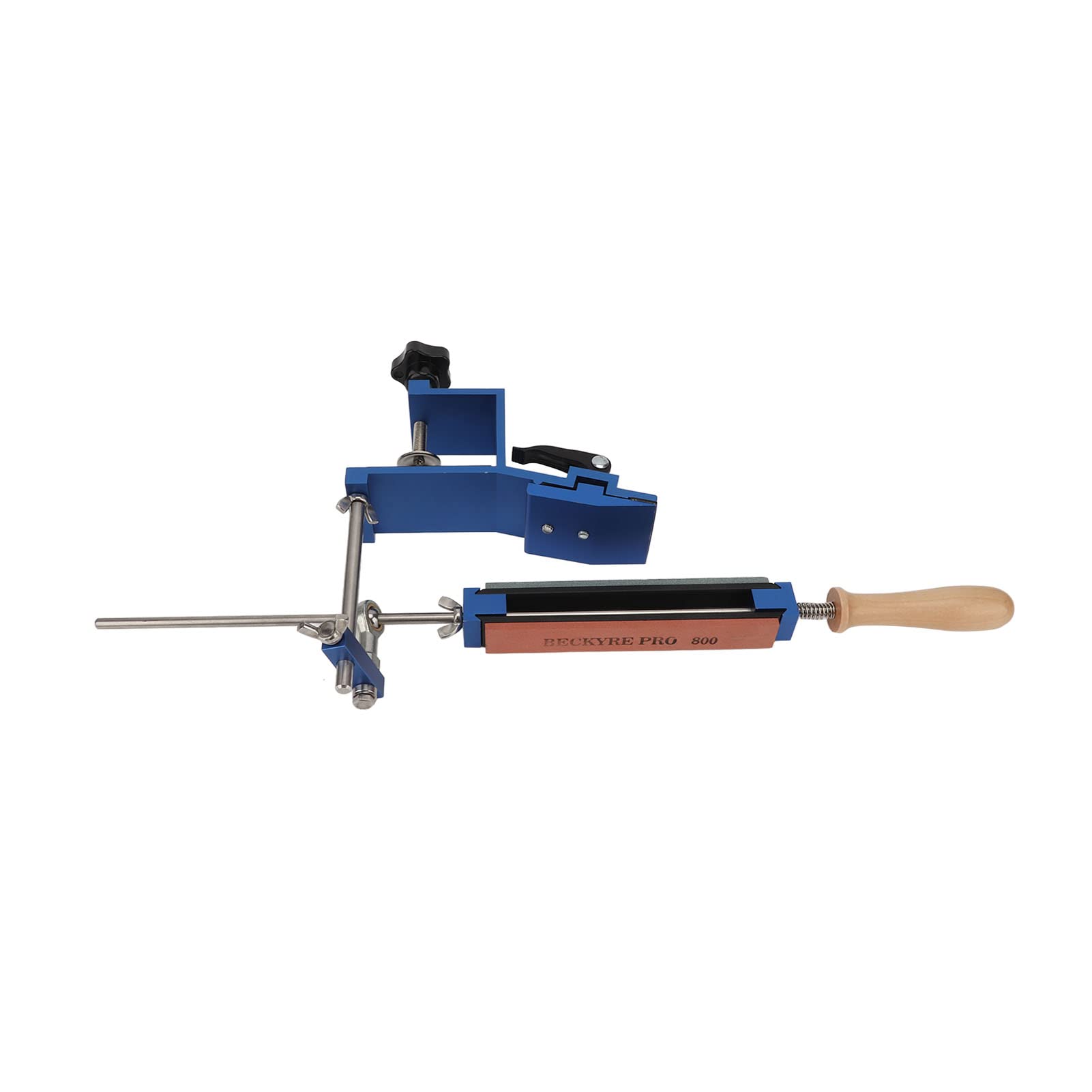 profesional de afilado de cuchillos de cocina, kit de afilado de cuchillos de chef con 4 piedras de afilar, afilador de acero inoxidable de ángulo fijo para pulido y pulido fino,