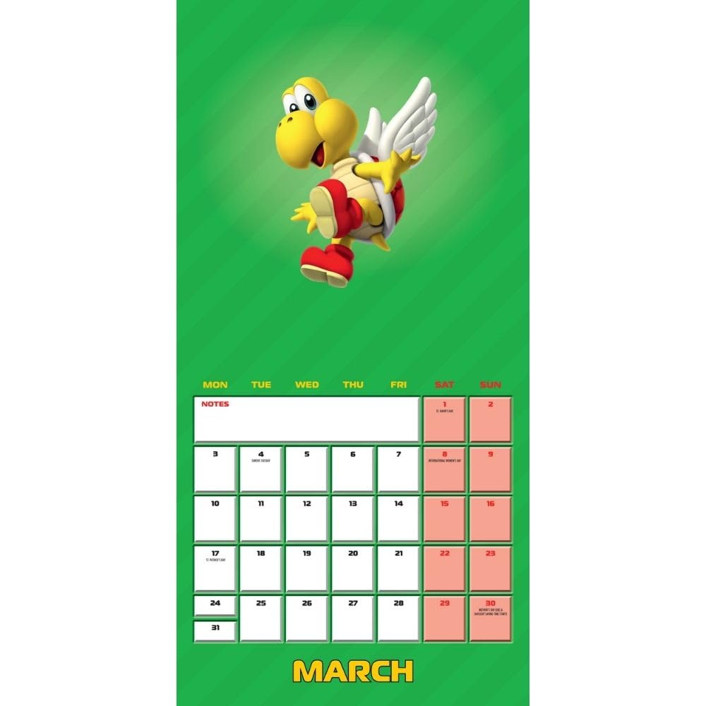 Official Super Mario Square Calendar 2025