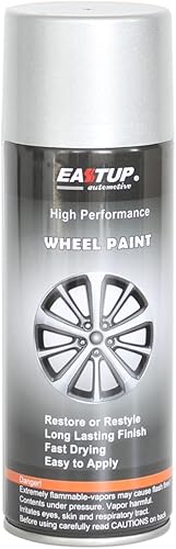 Miniatura 21 de EASTUP Premium Pintura en Aerosol de Esmalte Acrílica Metálica, Spray para Llantas, Color Plata Relámpago - Acabado Brillante, Alta Durabilidad