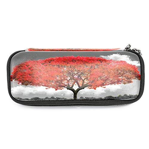 Preisvergleich Produktbild Personalisierbares farbiges Federmäppchen, Kapazität, Stifteetui, Doppelreißverschluss, Schreibwaren-Tasche, Kosmetiktasche mit Fächern für Mädchen, Jungen und Erwachsene