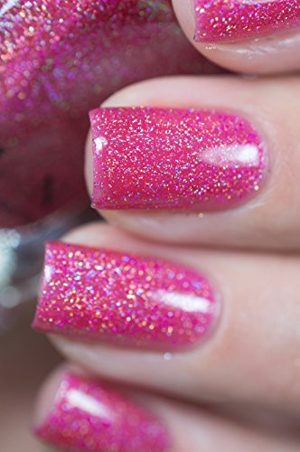 Image of ILNP Jello Shot - Paradise Pink Holographic Sheer Jelly Nail Polish