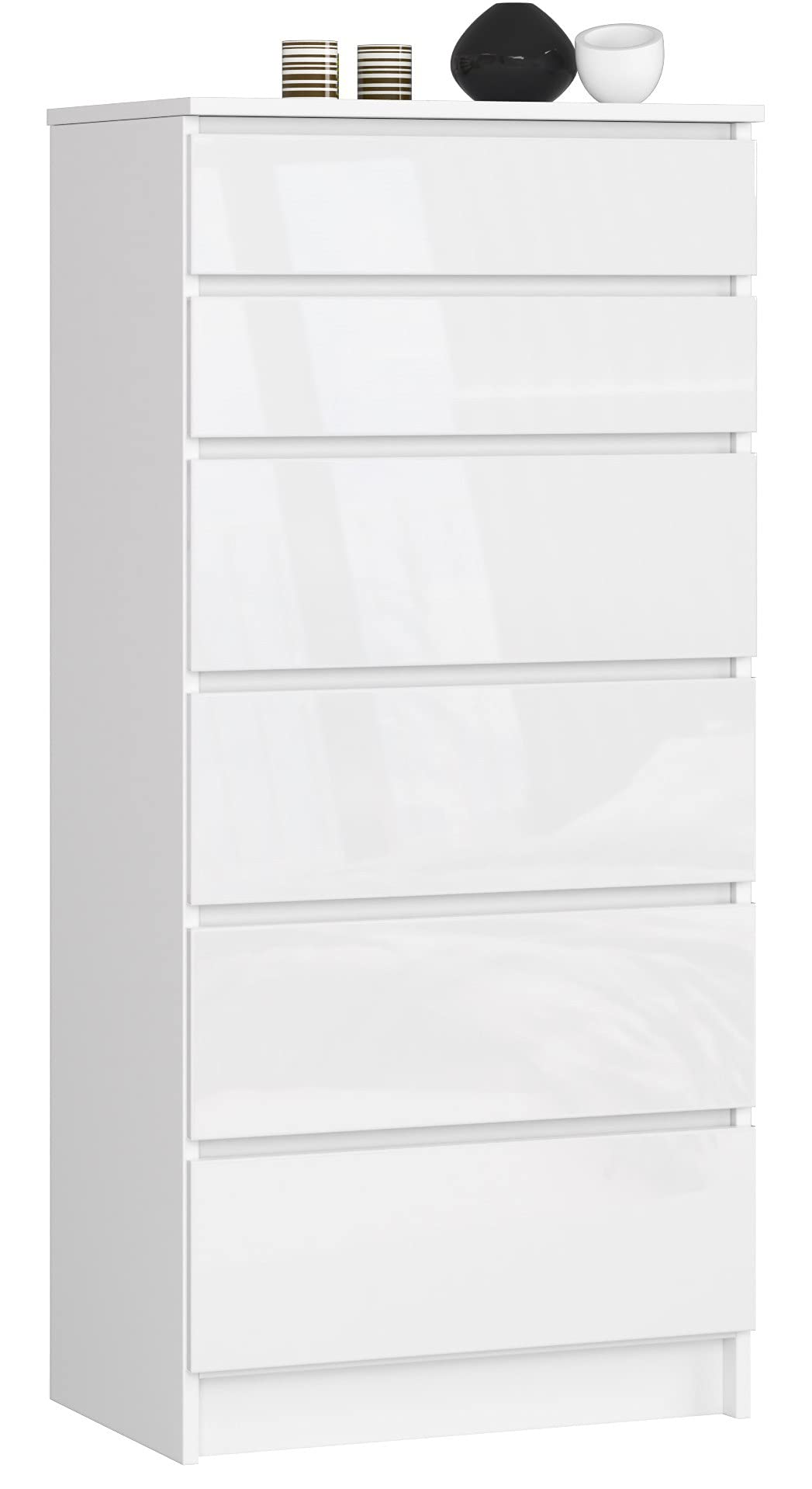 Komoda K60 z 6 szufladami, szer.60 x wys.130 x gł.40 cm, waga 43 kg