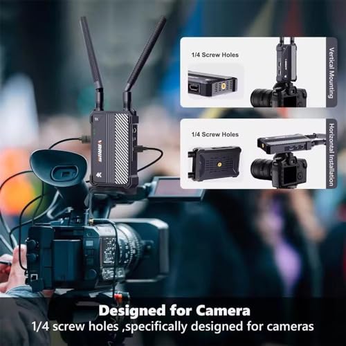 VRRIIS WL095 P Long Range Dual Band Low Latency 4K Ultra HD Wireless Transmitter Receiver Kit miniatura 3
