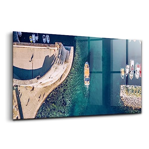 Peinture sur verre voilier solution murale grand format pour raviver un mur terne