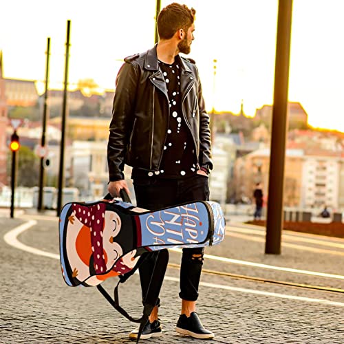 Housse de guitare en tissu Oxford imperméable avec motif pingouin et écharpe avec bandoulière réglable - Les Beatles, Paul McCartney, John Lennon, RIngo Starr, George Harrison Housse de guitare en tissu Oxford imperméable avec motif pingouin et écharpe avec bandoulière réglable – Image 7
