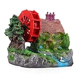 BESPORTBLE Décoration De Réservoir avec Roue à Eau Simulée pour Aquarium Maison Accessoire Relaxant pour Poissons Décor Paysage