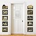 Large 50th Sign Cutouts Banner 50th Anniversary Decoration Party Supplies Door Sign 50 Years Theme Birthday Party Wall Decoration Signs 10 Counts