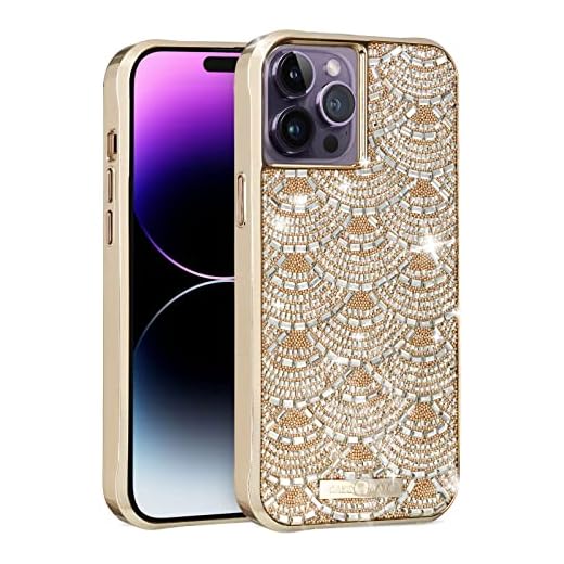 Case-Mate iPhone 14 Pro Max Case - Brilliance Chandelier [10FT Drop Protection] [Wireless Charging Compatible] Luxury Bling Glitter Cover with Dazzling Inset Crystals for iPhone 14 Pro Max 6.7", Slim
