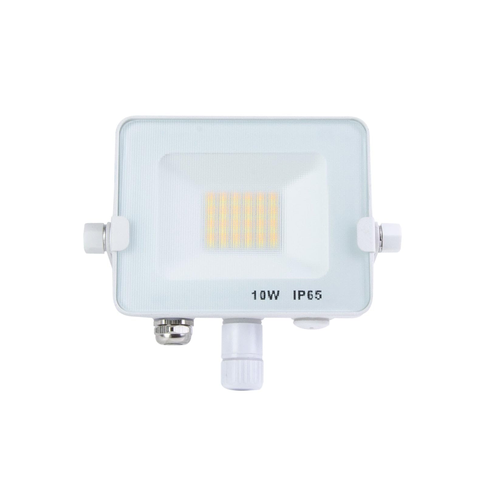 G.W.S® Infinity 10W 900-1000Lms, White Casing Outdoor IP65 Waterproof LED Floodlight, Energy Saving Security Light, Tri-Colour (3000K/4000K/6000K)
