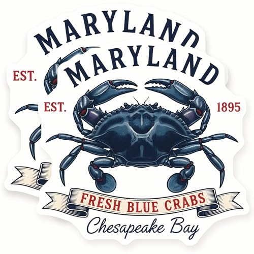 Imanes decorativos Maryland cangrejo azul 2 pzas miniatura 1