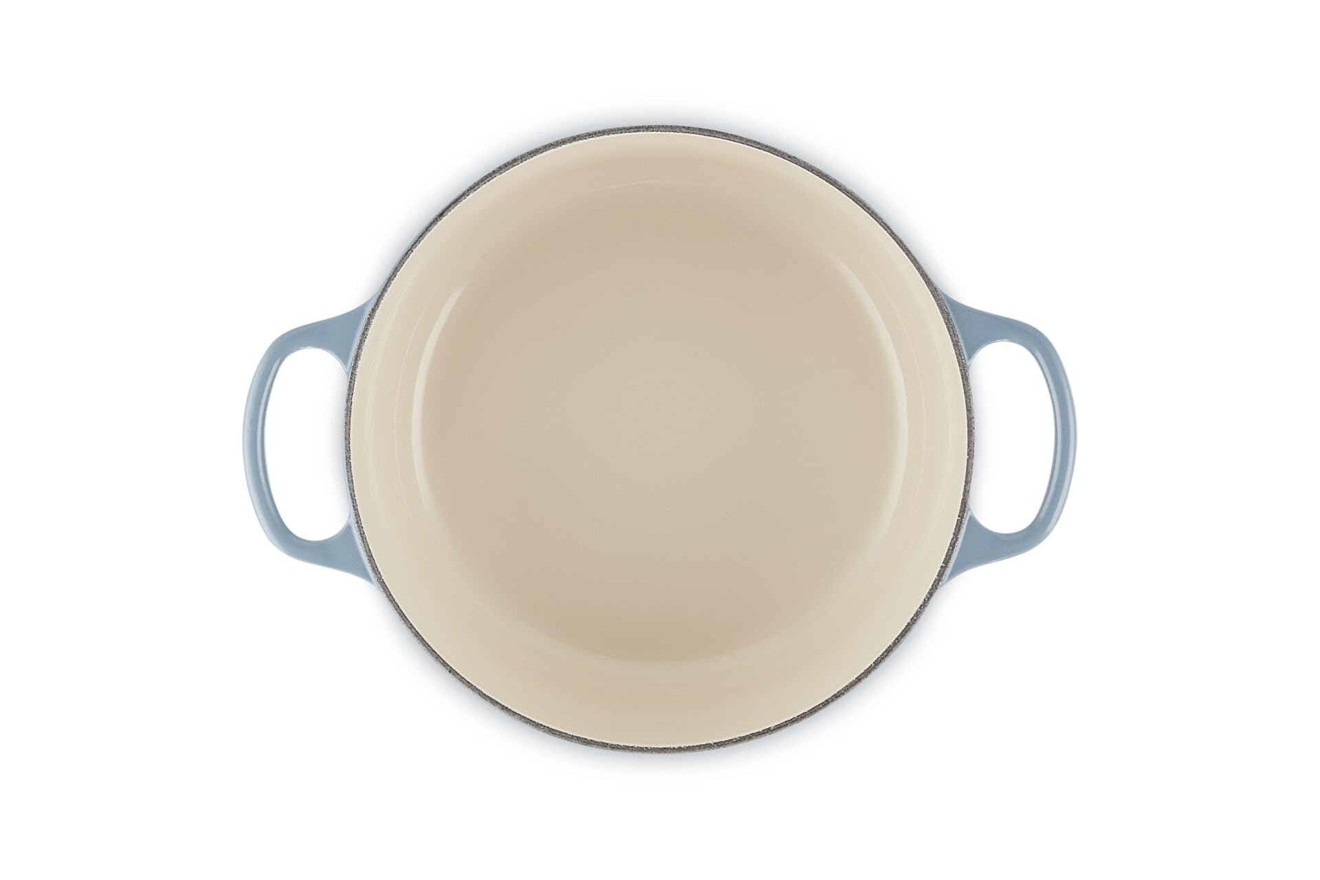 Le Creuset Signature Gusseisen-Bräter mit Deckel, Ø 24 cm, Rund, Für alle Herdarten und Induktion geeignet, Volumen: 4,2 l, 4,305 kg, Chambray, 21177244344441