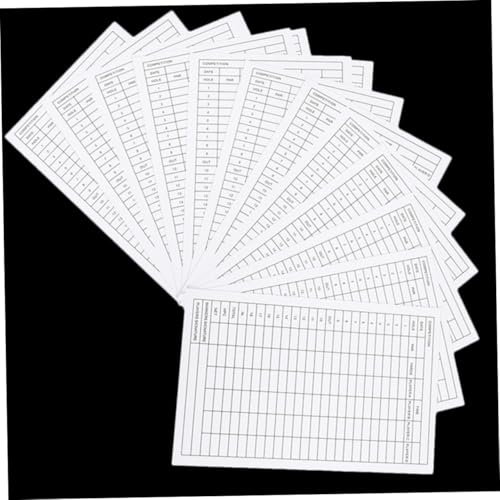 YARNOW 40 piezas tarjetas de puntuación para golf resistentes al clima miniatura 4
