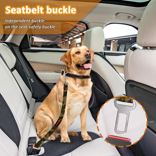 image for laqibak Removable Dog Seat Belt Harness for Car, 3 in 1 Pet Dog Car Se