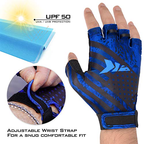 image for KastKing Gil Raker Gloves UPF50+ Fishing Gloves UV Protection Gloves S