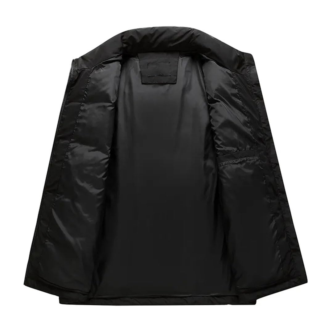 Vogrtcc Chaleco Informal De Plumón De Pato Blanco Para Hombre, Chaqueta De Plumón Sin Mangas De Talla Grande