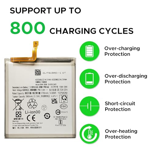 Image of GREEN FUSION for Galaxy S23 Battery, EB-BS912ABY Replacement Battery Compatible with Samsung Galaxy S23 All Models (New Upgraded) with Installation Instruction SM-S911B, SM-S911U, SM-S911W