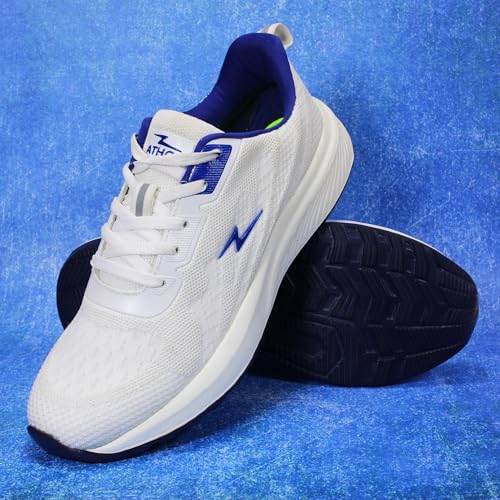 Image of ATHCO Mens Crysta Memory Foam Comfort Shoes|Running|Walking|Training|Gym|Jogging|Sneaker|Athletic|Laceup|Flexible|Lightweight|Dailyuse|Sports|Casual|ExtraSoft|Fitness