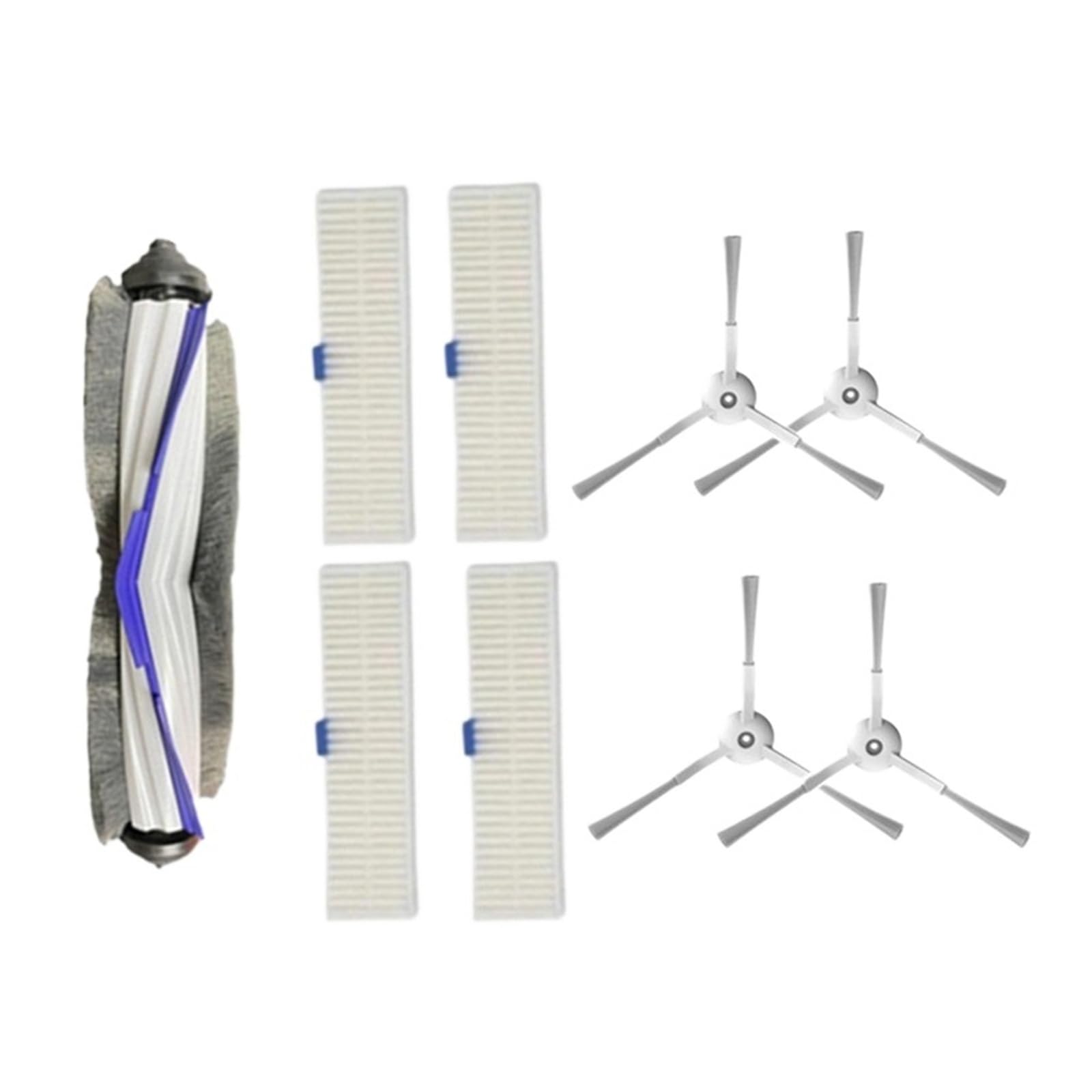 Compatible con Accesorios for aspiradora Robot Rowenta Tefal Explorer X-Plorer Serie 60, Filtro HEPA y Cepillo Lateral de Repuesto.