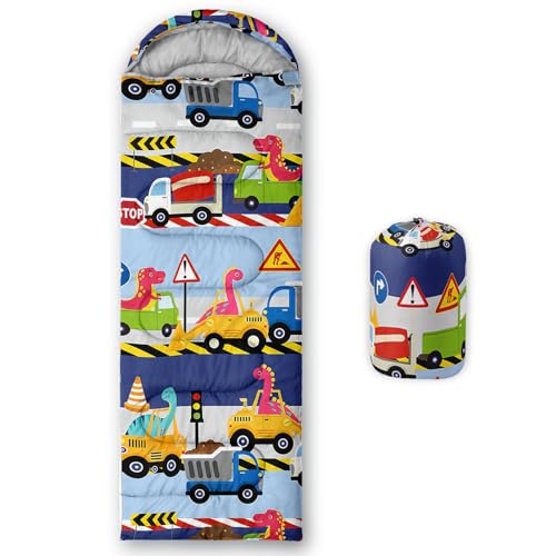 Image of QOOMO Axolotl Cute Camping Sleeping Bags,3 Season Warm & Cool Weather,Lightweight,Waterproof Sleeping Bags for Adults & Kids,Traveling,and Outdoors