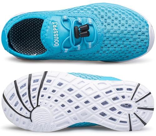 Image of DOUSSPRT Water Shoes for Kids Boys Girls Quick Dry Beach Sports Swim Pool Aqua Shoes for Toddler /Little Kid /Big Kid