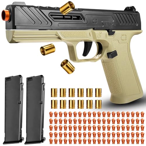 Shell Ejecting Toy Gun Pistol, Soft Bullet Toy Guns for Boys, Kids, Automatic Pull Back Action Toy Pistols, Fun Educational Shooting Game Toys Pretend...