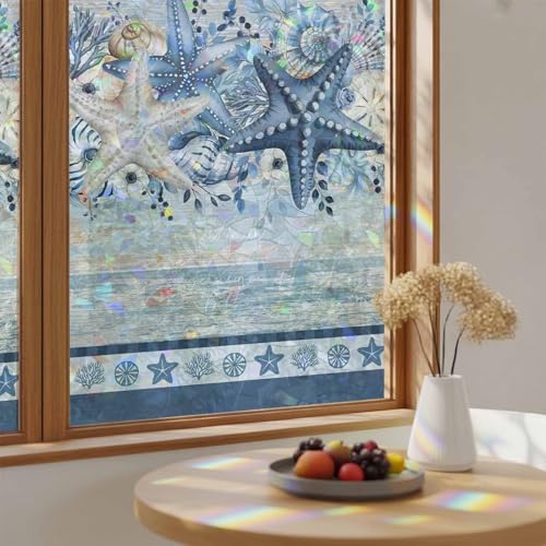 Vinilo decorativo azul para ventana 17.7 x 78.7 pulgadas miniatura 4