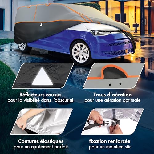 Bâche antigrêle camionnette avec housse protectrice imperméable extérieure