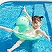 New Baby Swimming Pool Floats for Toddler Kids 8-48 Months Under 44lb, Inflatable Swim Ring Water Raft with Seat and Handle for Summer Beach Outdoor Children Infant Bath Toys (Green Dinosaur)