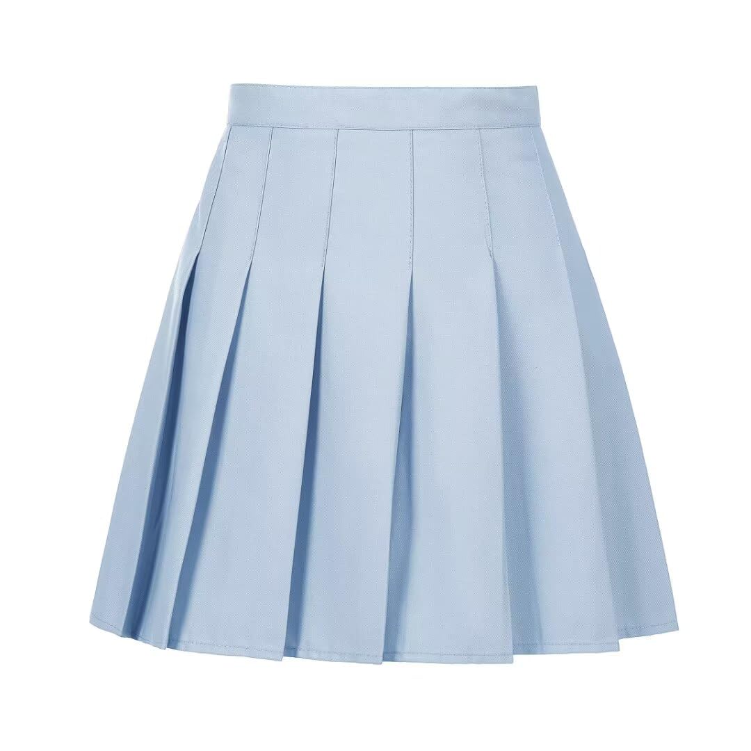 Tivifox Womens Girls Pleated Tennis Skirts High Waisted A-line Skirt School Uniform Athletic Golf Skorts with Shorts,2T-4XL