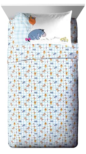 Image of Disney Winnie The Pooh Twin Comforter Set 5 Piece Kids Bedding, White