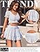 Avidlove Women's Mini Pleated Skirts Sexy Club Y2k High Wiast Stretchy Tennis Skater A-line Skirt (White, Large)