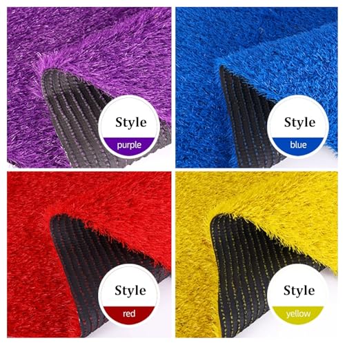 Tappeto in erba artificiale spesso 30 mm, tappeto erboso sintetico per esterni, patio, balcone, giardino, aree gioco, 100 x 800 cm, resistente ai raggi UV, facile da pulire, non sbiadisce