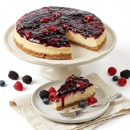 ANDY ANAND CHOCOLATIER Wild Berry Cheesecake 9' made Fresh in Traditional Way, Slowly savor for an amazing experience with a luxuriously creamy feel and intense after taste (2.8 lbs)
