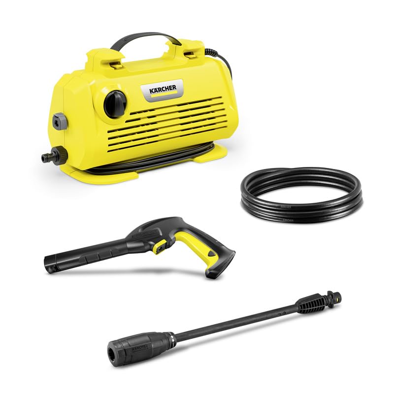 Kärcher Pressure Washer K 2 Horizontal VPS Pressure: max 110 bar delivery Speed: max 360 l/h Surface Power: max. 20 m/h with Vario Power Jet Lance Yellow