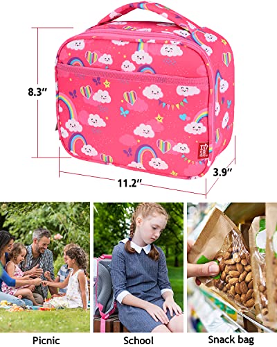Yookee Home Insulated Lunch Box For Girls Cute Lunch Bags For Kids Teens Toddlers thumb #5