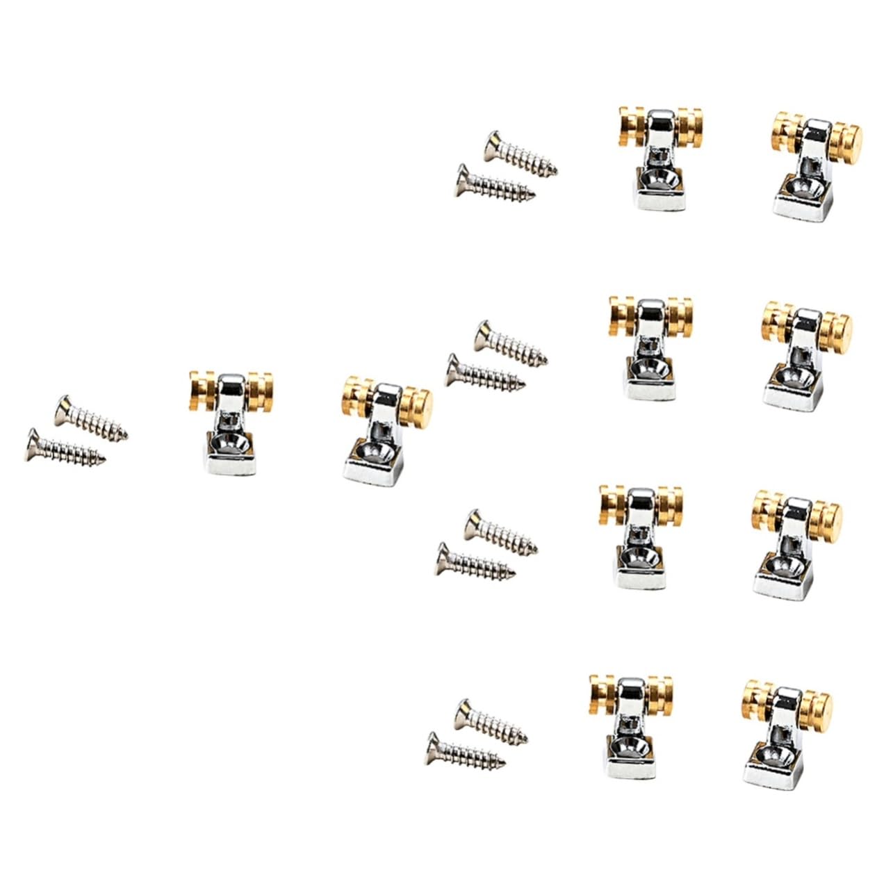 TOYANDONA 10pezzi Guitar String Retainers Con Viti Di Montaggio Di Parti Di Ricambio Per Chitarra Elettrica Migliora La Performance e La Stabilità Delle Corde Facile Installazione e